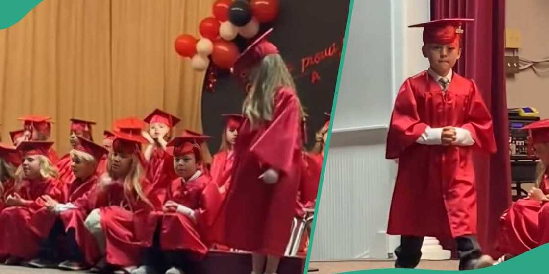 Little boy speaks on graduation day on what he wants to be when he grows up Little boy speaks on graduation day on what he wants to be when he grows up