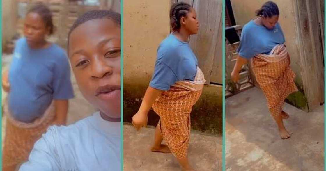 Pregnant woman gets teased by younger brother in hilarious video