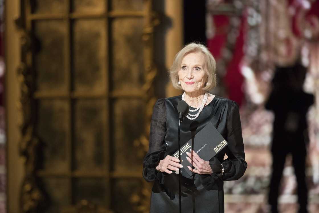 Eva Marie Saint is at the ABC's Coverage Of The 90th Annual Academy Awards in Hollywood Eva Marie Saint is at the ABC's Coverage Of The 90th Annual Academy Awards in Hollywood
