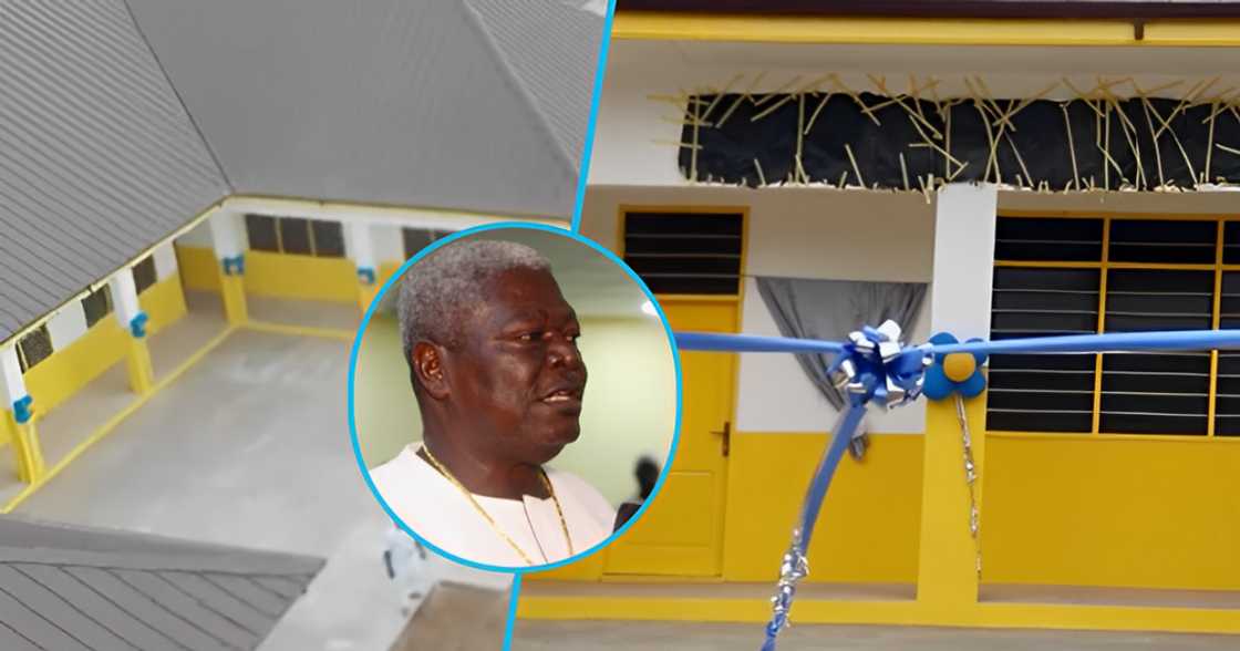 Opanyin Kwame Wadie builds classroom block for his former school Opanyin Kwame Wadie builds classroom block for his former school