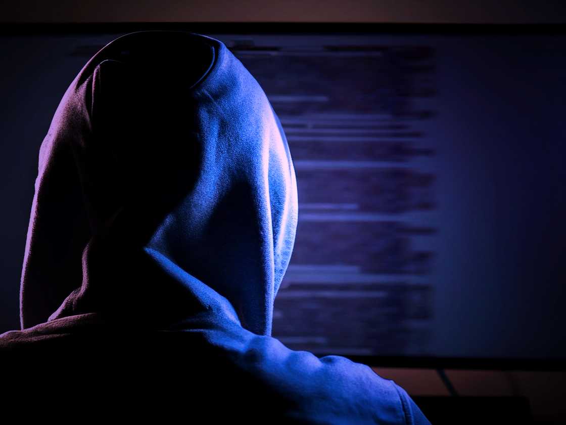 An online scammer An online scammer