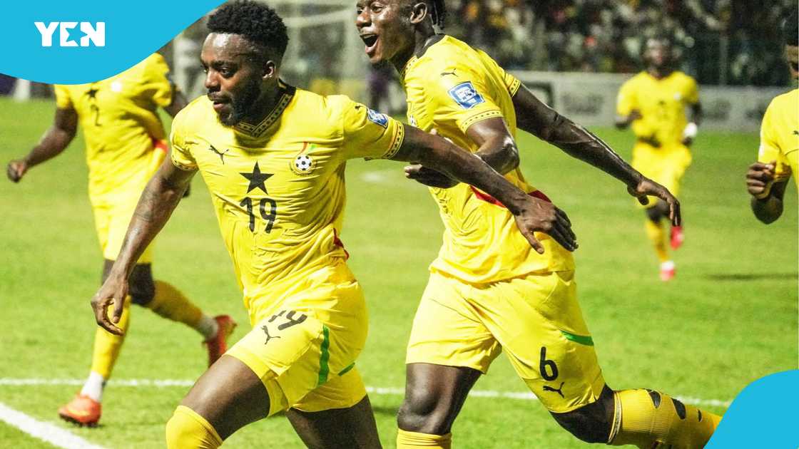 Inaki Williams scores for Ghana. Inaki Williams scores for Ghana.