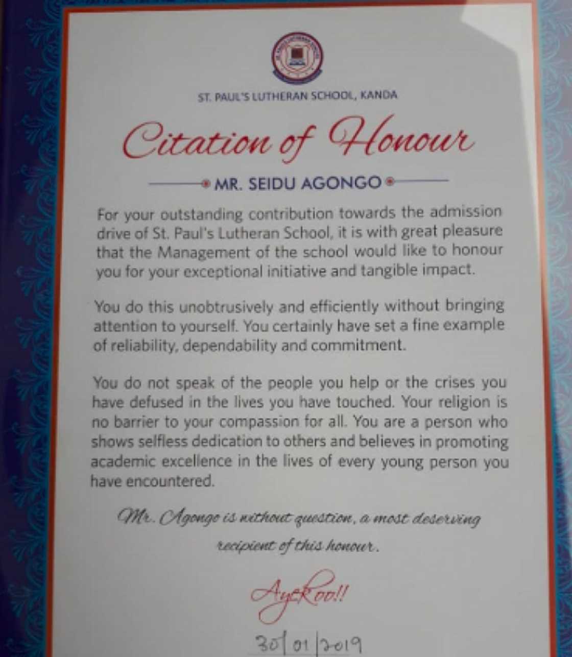 Seidu Agongo sponsors 81 poor pupils to university level Seidu Agongo sponsors 81 poor pupils to university level