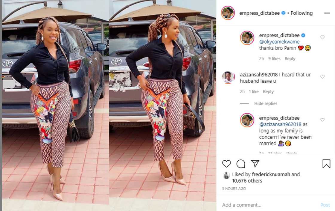 Benedicta Gafah denies report that her husband divorced her because of Obinim