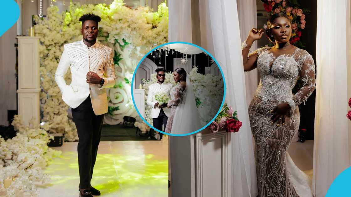 Felicia Osei Looks Gorgeous In A Spectacular White Lace Wedding Gown ...