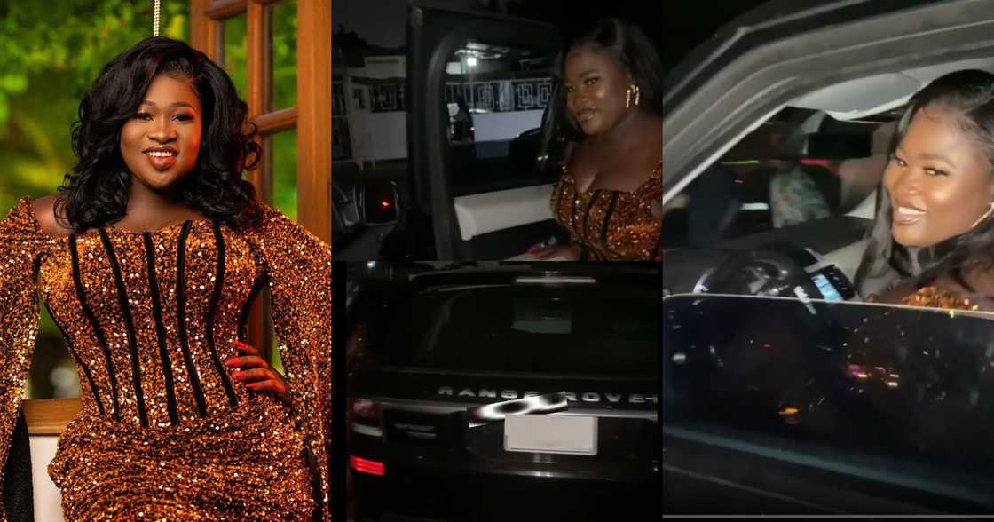 Sista Afia shows off new Range Rover at her birthday party
