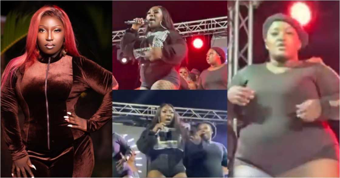 Eno Barony Shakes the Stage with Thick Dancers as she Performs Heavy Load at Teshie We Dey Concert Eno Barony Shakes the Stage with Thick Dancers as she Performs Heavy Load at Teshie We Dey Concert