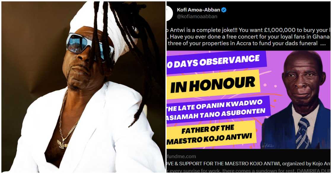 Kojo Antwi and his late father's funeral Kojo Antwi and his late father's funeral