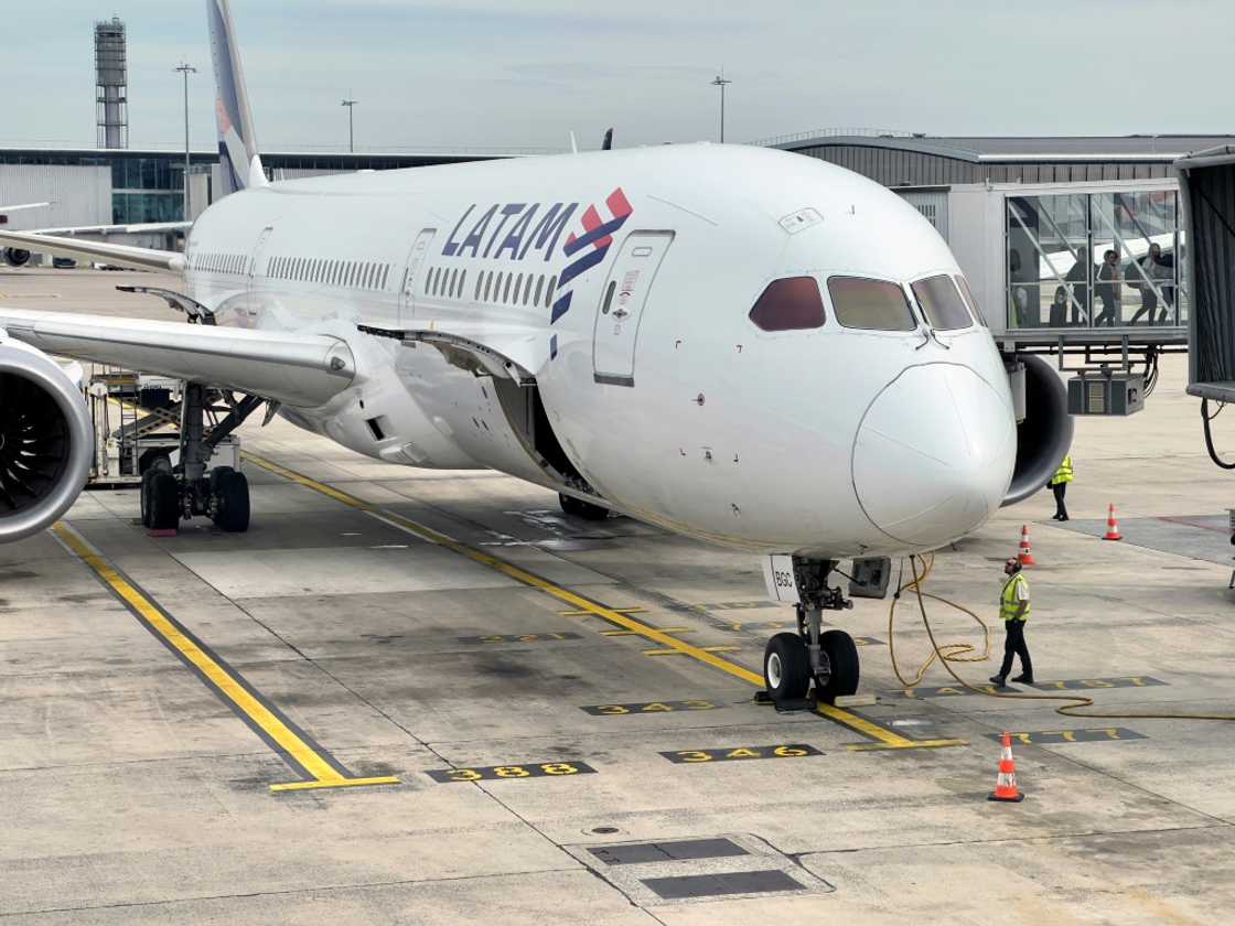 A spokesperson for Chile-based LATAM airlines said 'a technical event during the flight' had 'caused a strong movement' A spokesperson for Chile-based LATAM airlines said 'a technical event during the flight' had 'caused a strong movement'