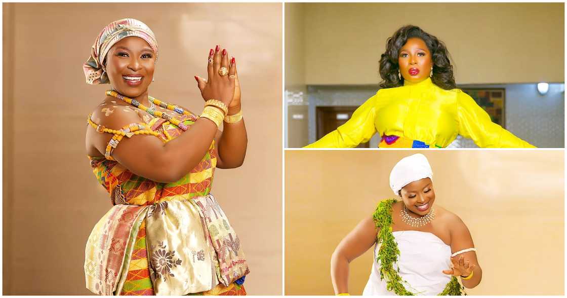 Ghanaian Actress Gloria Sarfo Looks Ethereal In A Short Kente Outfit And Red Pumps To Celebrate Her Birthday Ghanaian Actress Gloria Sarfo Looks Ethereal In A Short Kente Outfit And Red Pumps To Celebrate Her Birthday