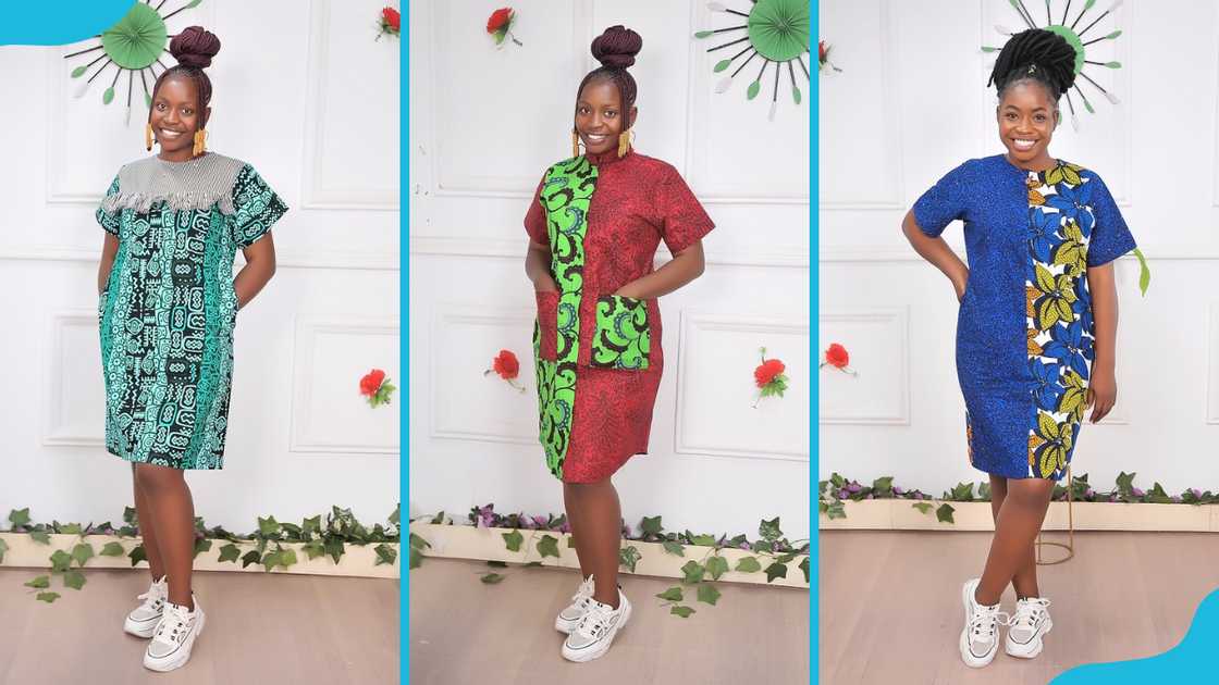 Teenagers wearing Ankara dresses Teenagers wearing Ankara dresses