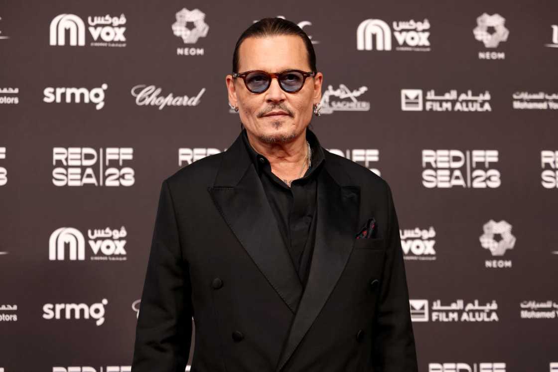 Johnny Depp attends the Opening Night screening of "HWJN" at the Red Sea International Film Festival