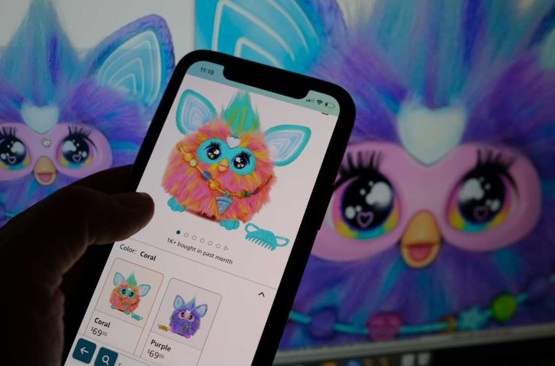 This illustration photo shows a smartphone screen with the recently relaunched Furby toy now on sale This illustration photo shows a smartphone screen with the recently relaunched Furby toy now on sale