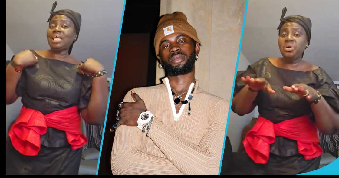 A Ghanaian woman and Black Sherif in photos A Ghanaian woman and Black Sherif in photos