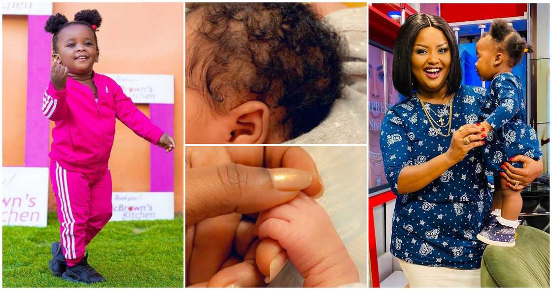 Baby Maxin and Nana Ama McBrown Baby Maxin and Nana Ama McBrown