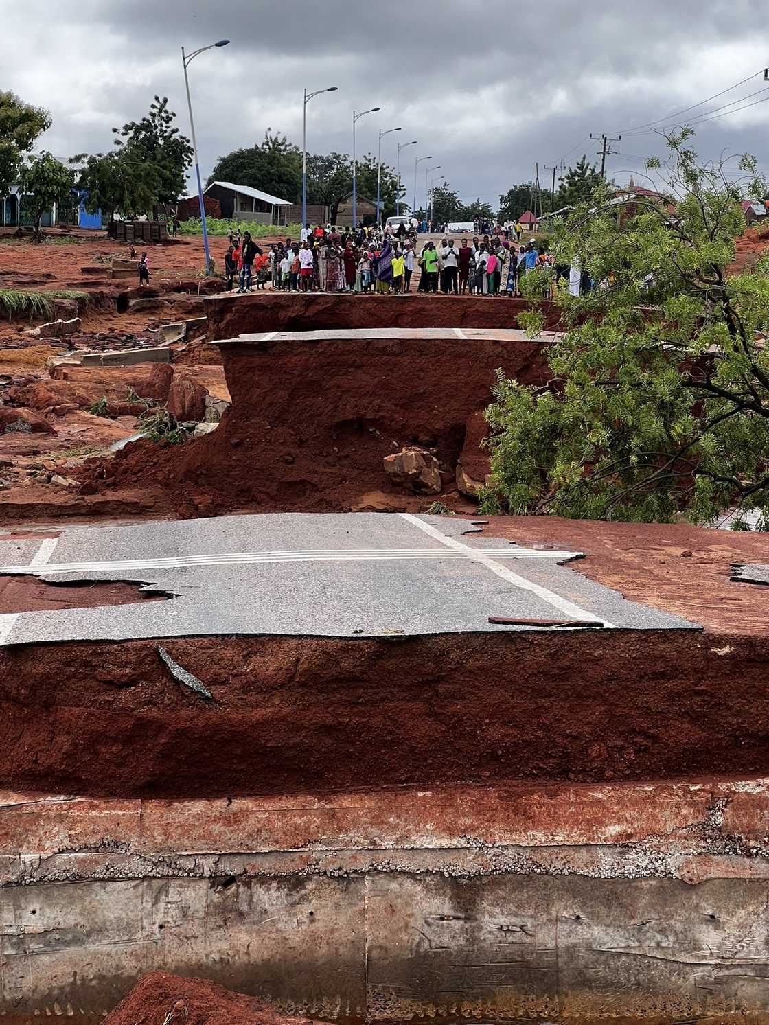 Roads have been destroyed by the heavy downpour in the North East Region. Roads have been destroyed by the heavy downpour in the North East Region.