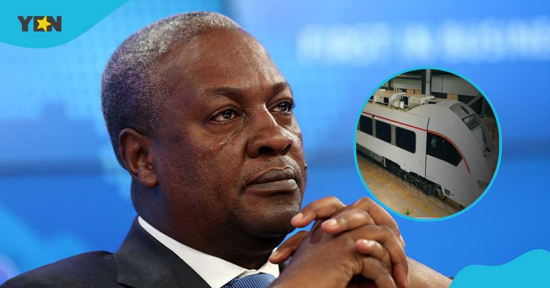 John Mahama reacts to train accident. John Mahama reacts to train accident.