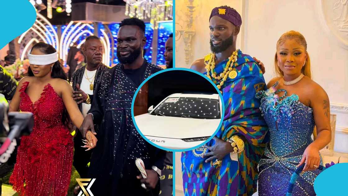 Santasi Cardi B, wedding gift, white Jetour, wedding reception, Ghanaian TikTok star, traditional wedding ceremony Santasi Cardi B, wedding gift, white Jetour, wedding reception, Ghanaian TikTok star, traditional wedding ceremony