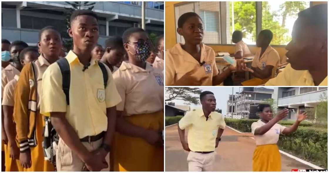 Emmanuel spends a day at Archbishop Porter Girls' SHS Emmanuel spends a day at Archbishop Porter Girls' SHS