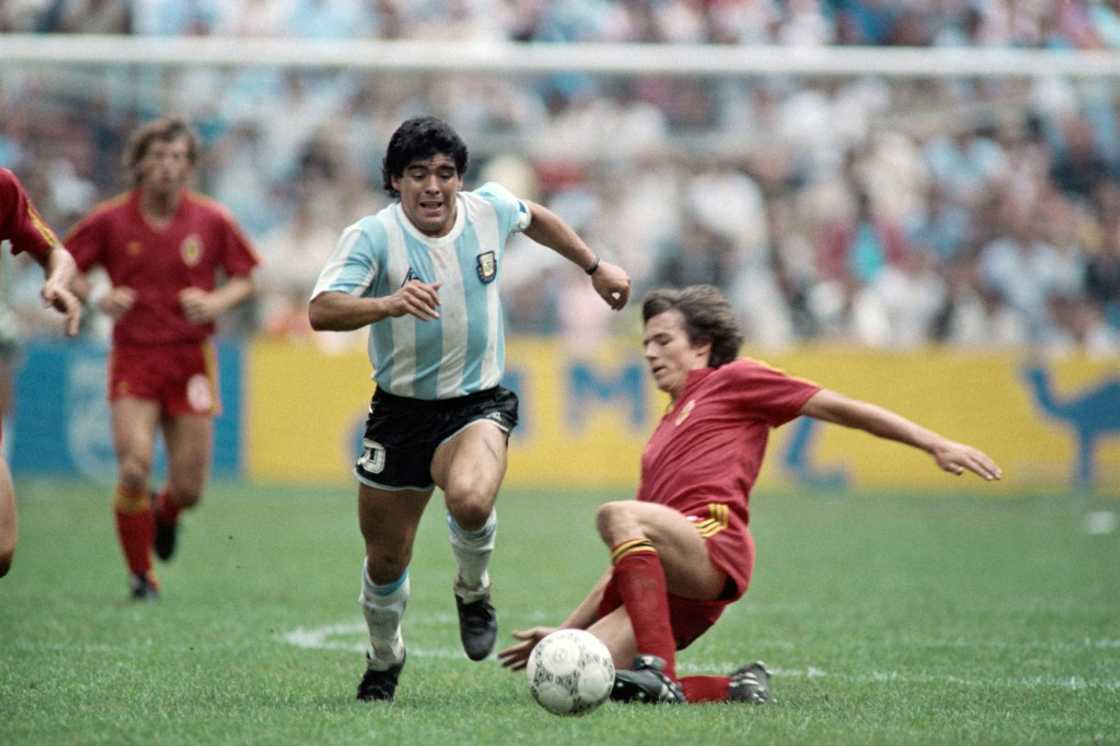 Diego Maradona (C during the 1986 World Cup) is widely considered one of the greatest footballers in history Diego Maradona (C during the 1986 World Cup) is widely considered one of the greatest footballers in history