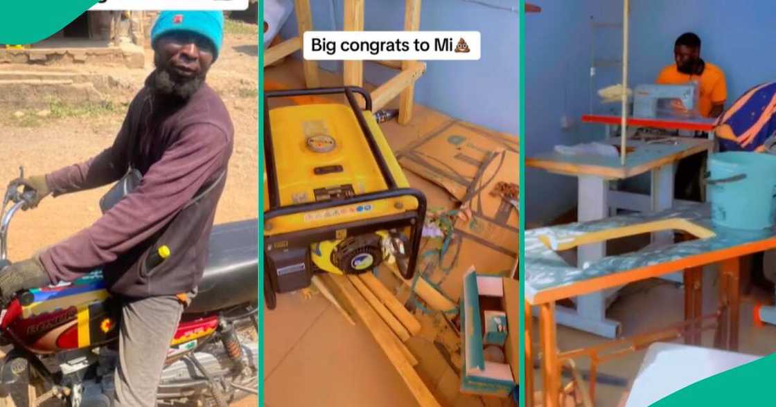Okada man buys generator, sets up tailoring shop Okada man buys generator, sets up tailoring shop