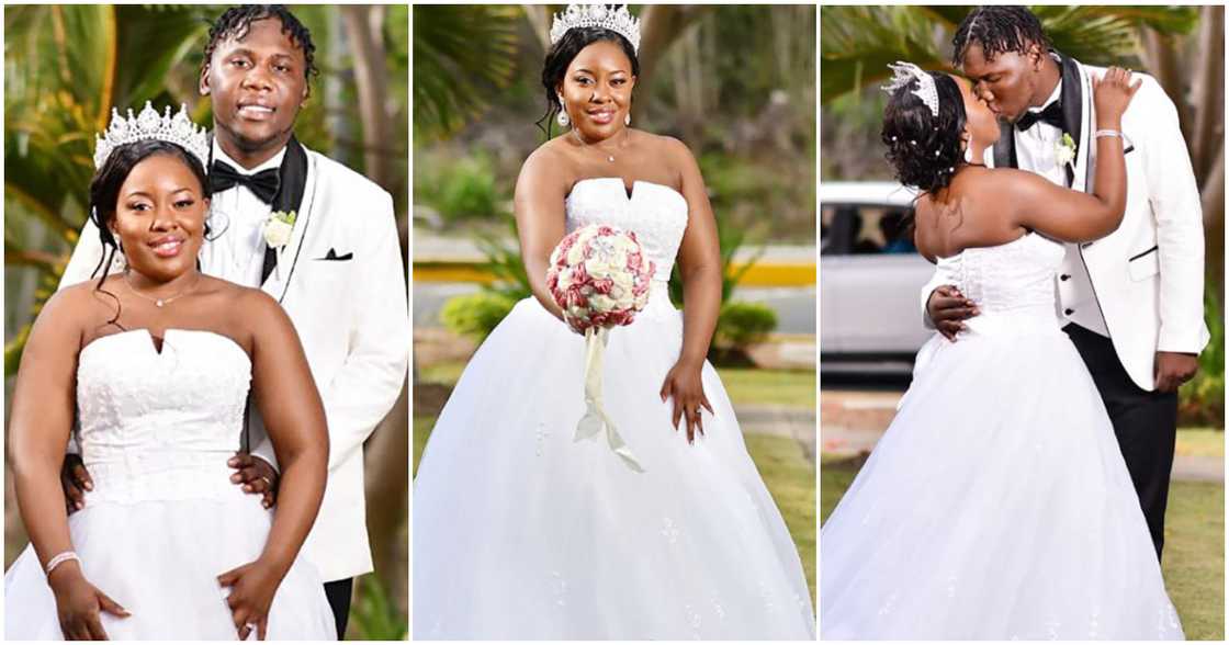 Couple who met in primary school marry in beautiful ceremony.