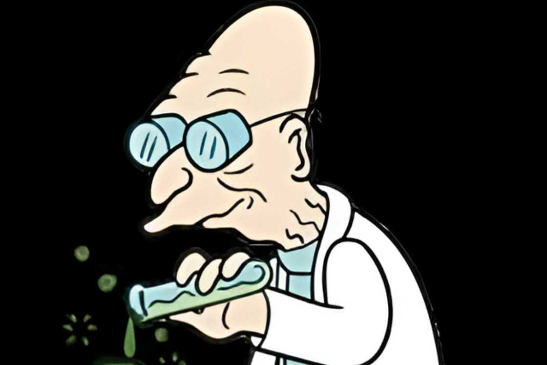 Professor Farnsworth in the labolatory Professor Farnsworth in the labolatory