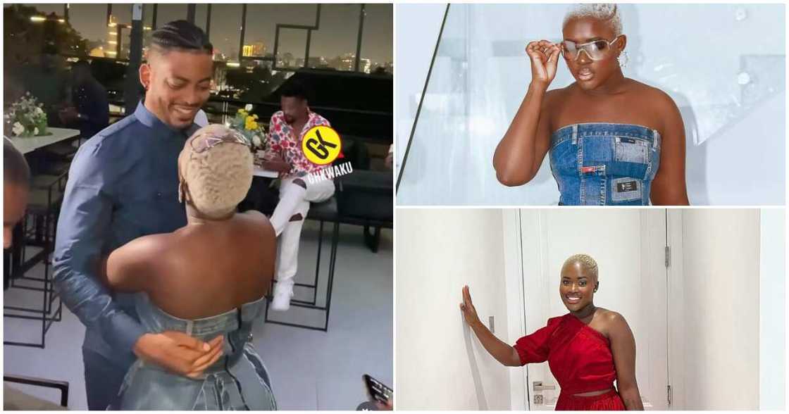 Ghanaian actors James Gardiner and Fella Makafui Ghanaian actors James Gardiner and Fella Makafui