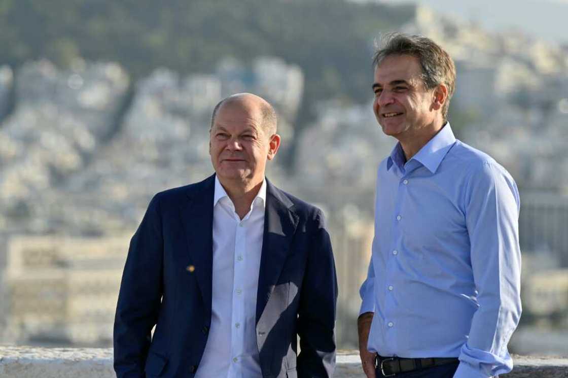 The German and Greek leaders met in Athens on Thursday The German and Greek leaders met in Athens on Thursday