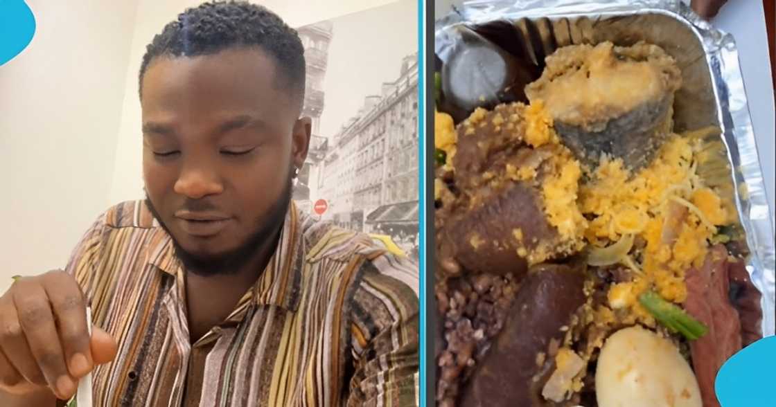 Ghanaian man laments after paying GH¢133 for waakye