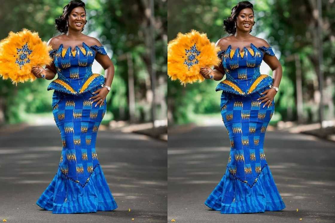 30 best modern Kente styled outfits for engagement in 2024 YEN.COM.GH