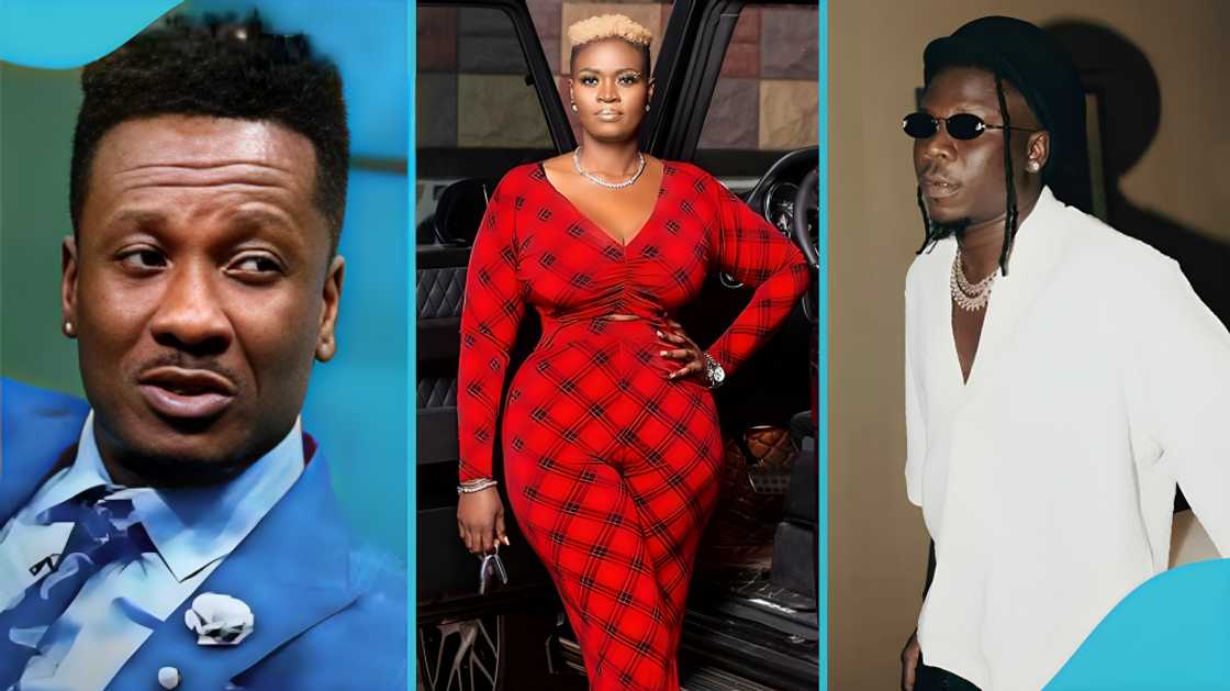 Ayisha Modi, Stonebwoy, Asamoah Gyan, Stonebwoy and Asamoah Gyan, Ayisha Modi and Stonebwoy, Stonebwoy's beef Ayisha Modi, Stonebwoy, Asamoah Gyan, Stonebwoy and Asamoah Gyan, Ayisha Modi and Stonebwoy, Stonebwoy's beef