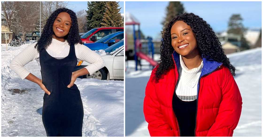 Lady travels abroad a year after her mother blessed her