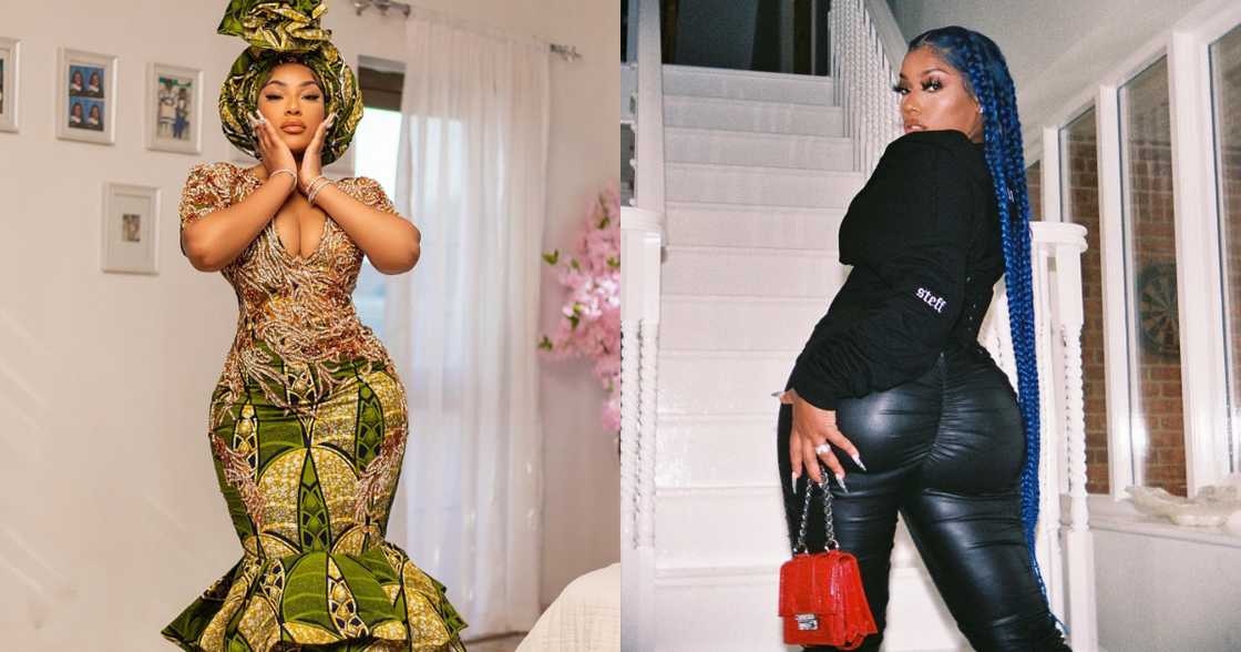 Steff London: Burna Boy's girlfriend dazzles in African print Steff London: Burna Boy's girlfriend dazzles in African print