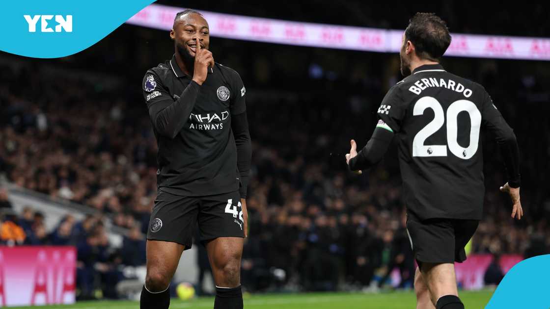 Antoine Semenyo, Manchester City, Tottenham Hotspur, Premier League draw, EFL Cup, Semenyo goal involvement, Semenyo equal Adebayor record.