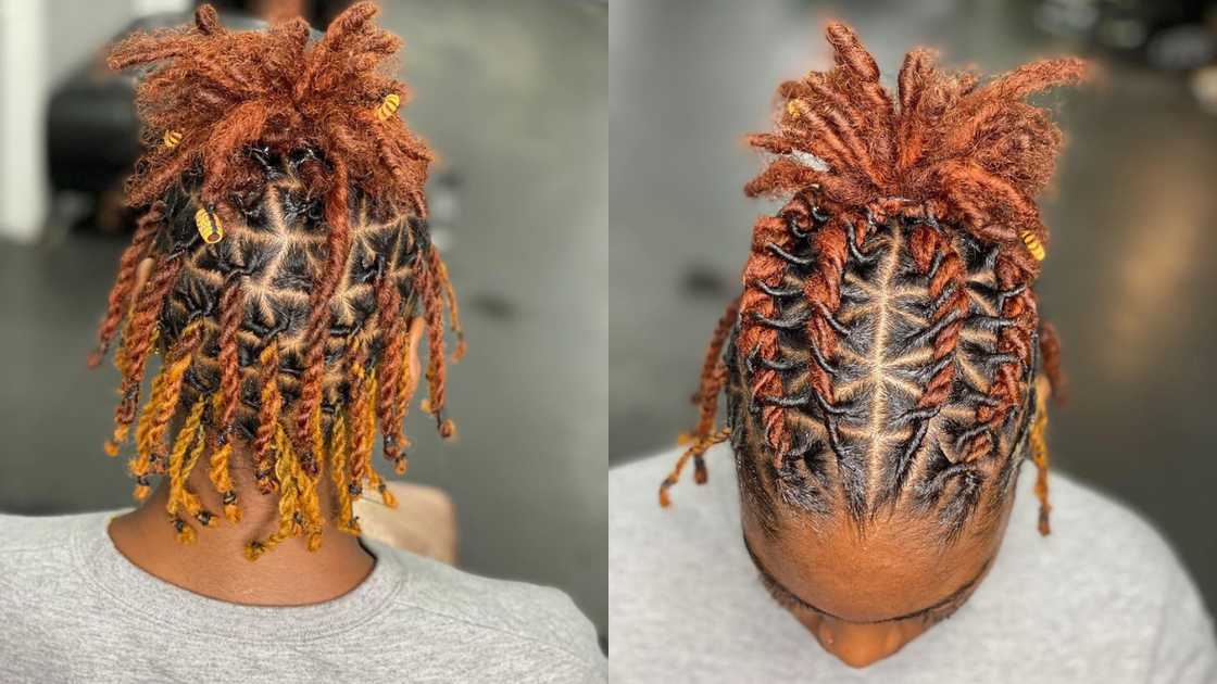 Stylish brown locs Stylish brown locs