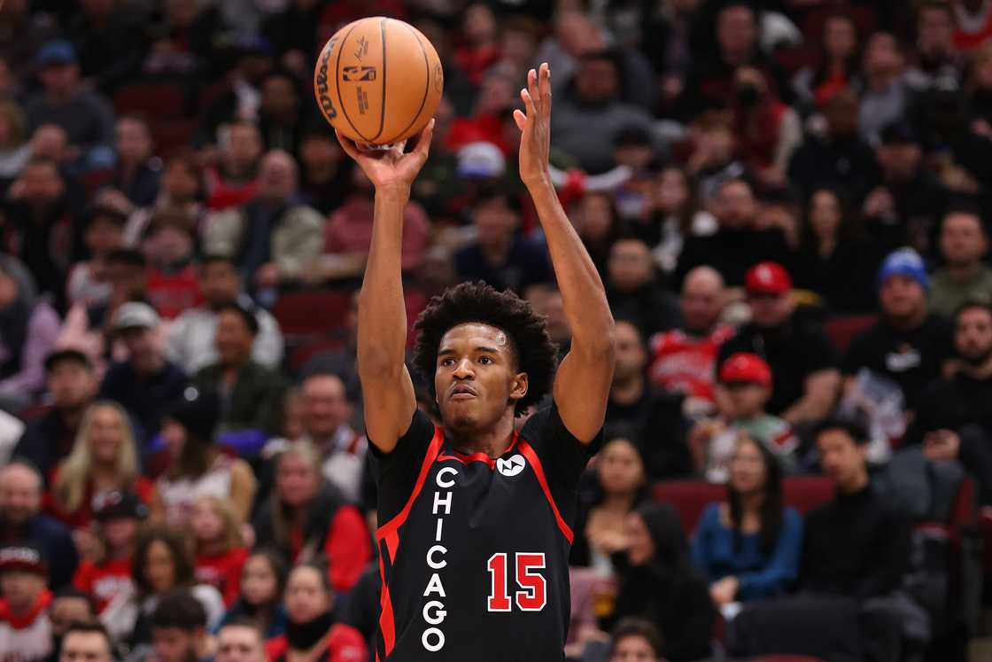 Julian Phillips shoots a three pointer against the Toronto Raptors Julian Phillips shoots a three pointer against the Toronto Raptors