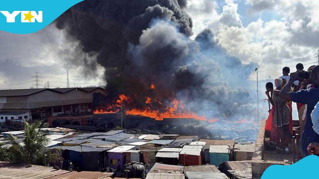 A fire, North Industrial Area, Inferno, Fire Service A fire, North Industrial Area, Inferno, Fire Service