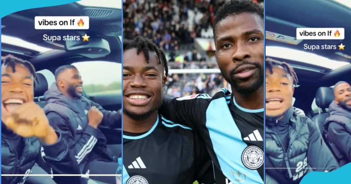 Issahaku Abdul Fatawu and Kelechi Iheanacho in pics