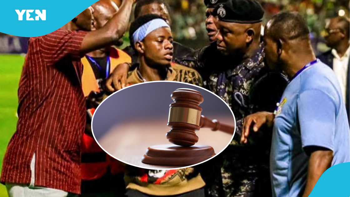 Accra District Court sentences Ghana-Chad pitch invader Mohammed Huzeinu at Accra Sports Stadium on March 21, 2025 to 100 days in prison Accra District Court sentences Ghana-Chad pitch invader Mohammed Huzeinu at Accra Sports Stadium on March 21, 2025 to 100 days in prison