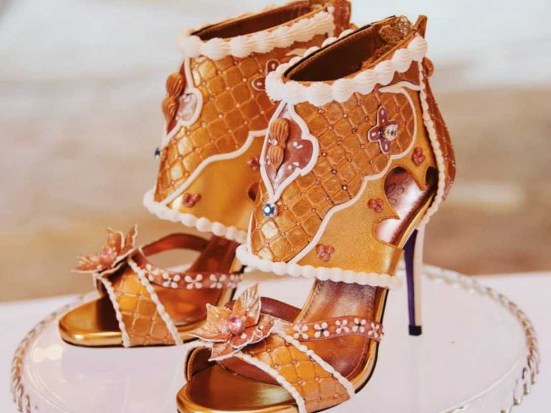 Debbie Wingham Heels are on an acrylic stand Debbie Wingham Heels are on an acrylic stand