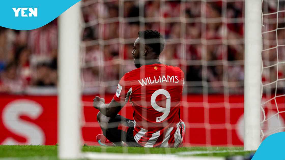 Inaki Williams, Athletic Bilbao, Manchester United, UEFA Europa League. Inaki Williams, Athletic Bilbao, Manchester United, UEFA Europa League.