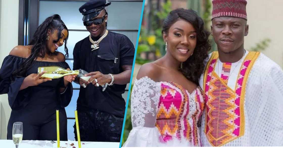 Photos of Stonebwoy and his wife. Photos of Stonebwoy and his wife.