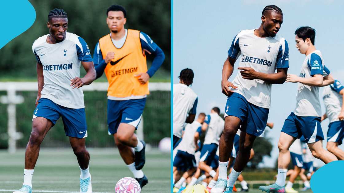 Mohammed Kudus, Tottenham, Destiny Udogie speed, pace, training. Mohammed Kudus, Tottenham, Destiny Udogie speed, pace, training.
