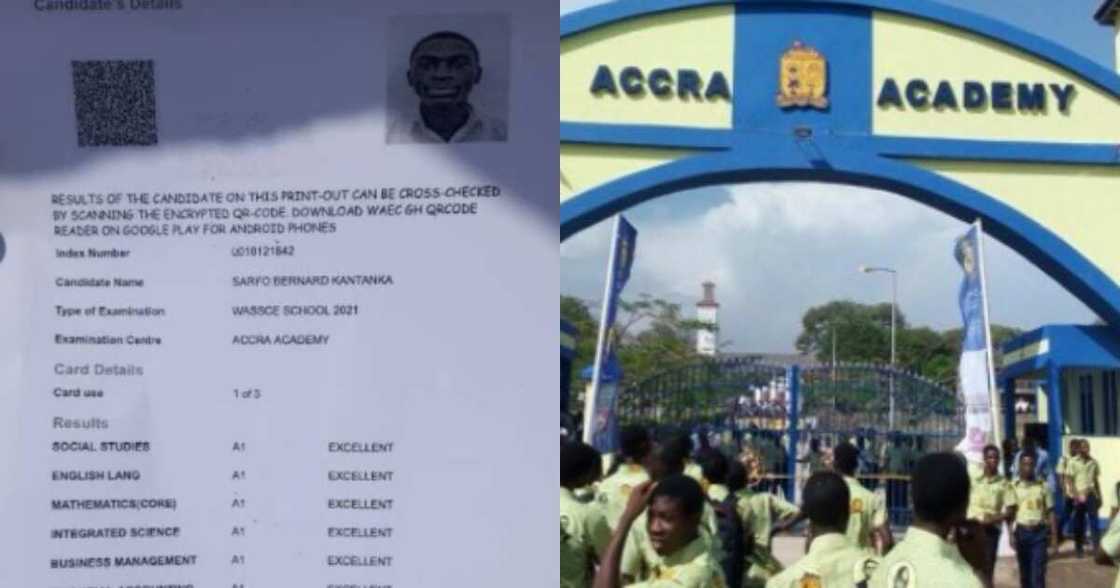 Smart Accra Academy boy obtains 8 A's in WASSCE