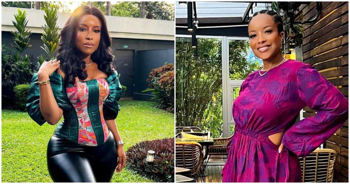 Joselyn Dumas in a purple dress Joselyn Dumas in a purple dress