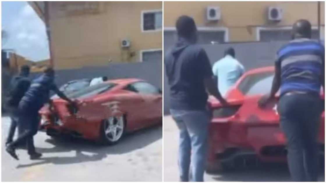 The man who saw it was surprised. The man who saw it was surprised.