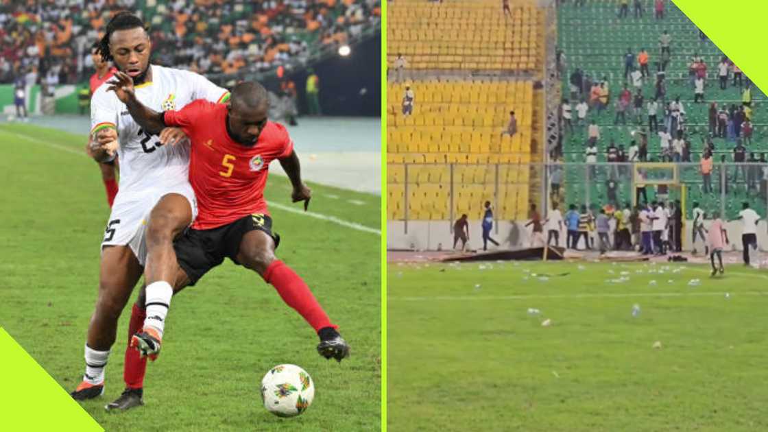 Black Stars fans at the Baba Yara Sports Stadium.