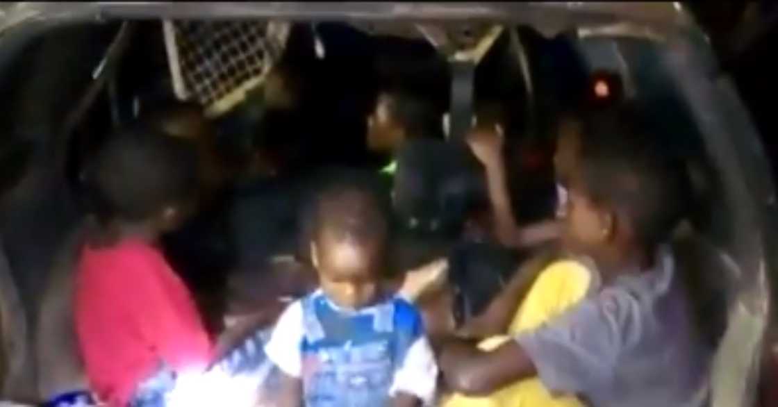 Kokrobite: Driver arrested in Accra after trafficking 9 children in car booth