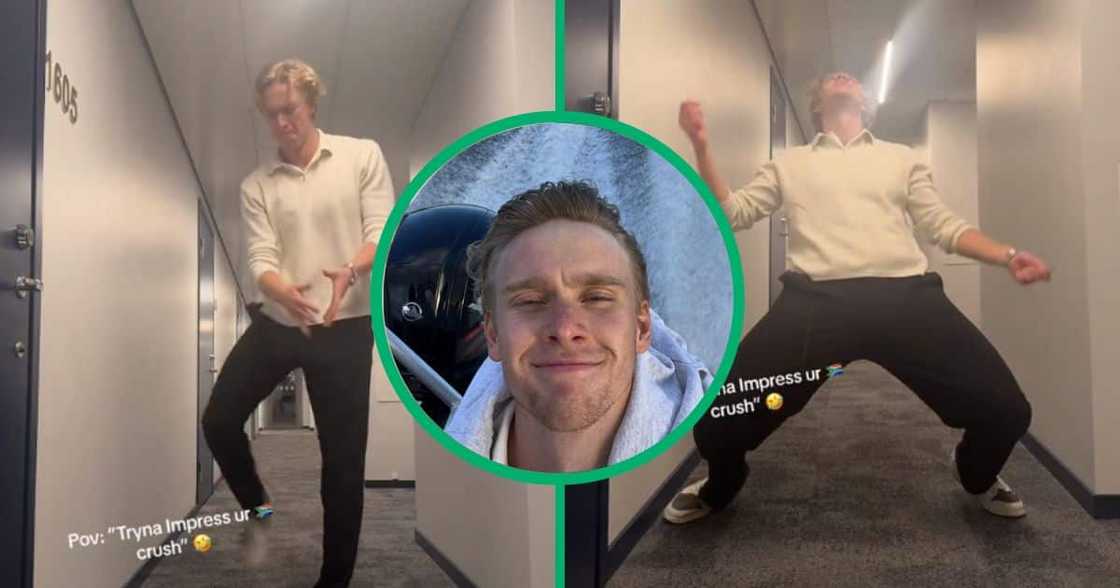 A man from Sweden nailed Amapiano moves and impressed many ladies A man from Sweden nailed Amapiano moves and impressed many ladies